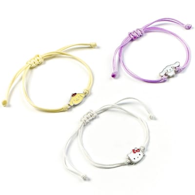 The Carat Shop - Hello Kitty Cinnamoroll en Pompompurin Vriendschap Armband Set