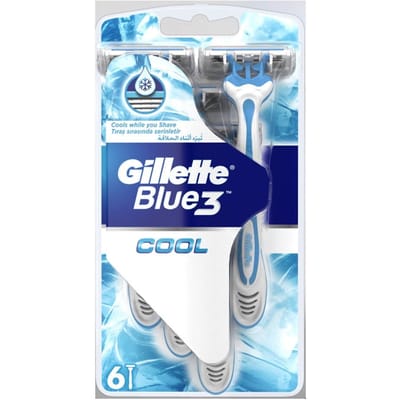 Gillette - Blue 3 Cool - Wegwerpscheermesjes - Comfort Fresh - 6 Scheermesjes