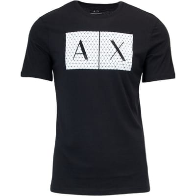 AX Boxy Graphic Tee 3H1T62 - Black Shirts