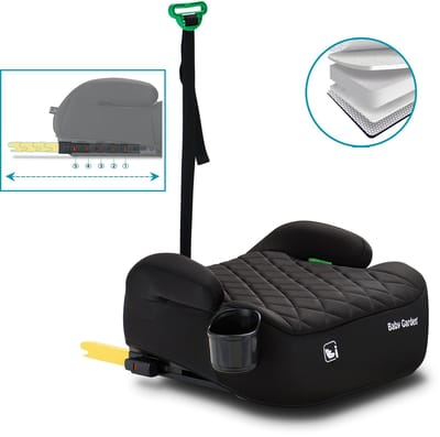 Baby Garden Auto Zitverhoger Isofix - I-Size - Autozitje - EU Gecertificeerd - Premium Comfort - Instelbare ISOFIX - Incl. bekerhouder en gordel - Nederlands Ontwerp