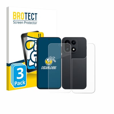 Screenprotector 3 Stuks voor OnePlus 15 (Voor+Achter) Beschermglas transparant
