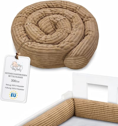 Lange Lichaamskussen - Zijslaper Kussen - Comfortabel Slapen - Aanpasbare Vorm - 300 cm - Bruin
