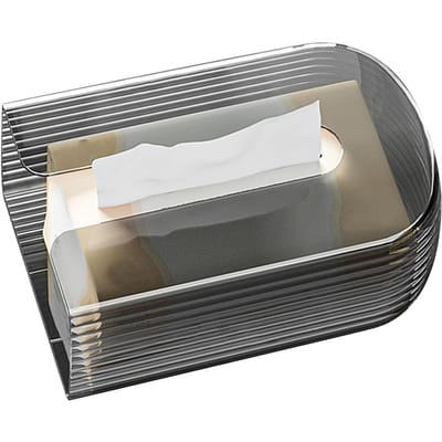Toiletpapierhouder PET Gatvrij Wandmontage Multifunctionele Tissue Opbergdoos voor Thuis gray