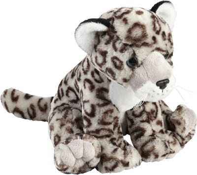 Ravensden Pluche dieren Sneeuw Luipaard knuffel - spotted - 30 cm - wilde dieren uit de bergen