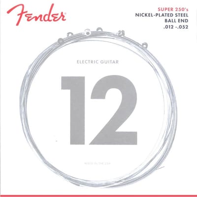 Fender F-250H snaren set elektrisch, nickel roundwound, heavy, 012-016-024-032-042-052