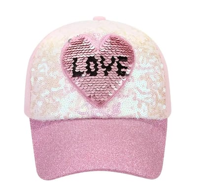 Kinder Pet - LOVE Pailletten | Baseball Cap | 54 cm | Fashion Favorite