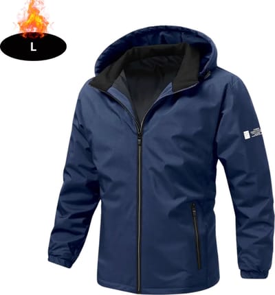 Livano Windjas Heren - Parka - Lente & Herfst - Jas - Volwassen - Windjack - Windbreaker - Outdoor - Blauw - L