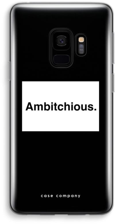 Hoesje geschikt voor Samsung Galaxy S9 hoesje - Ambitchious - Soft Cover Telefoonhoesje - Bescherming aan alle Kanten en Schermrand