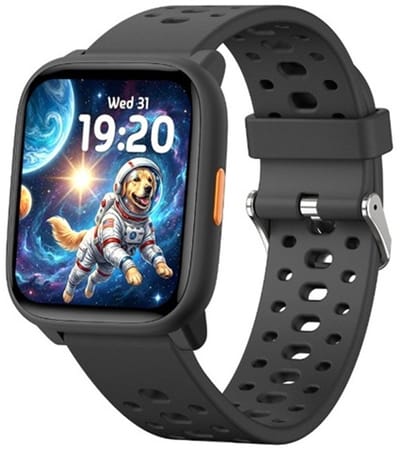 Smartwatch Kinderen – Geen App Nodig – Stopwatch – Stappen – Zwart