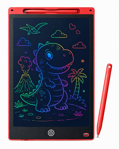 Tekentablet kinderen - Tekenbord - LCD Tekentablet kinderen - Grafische tablet kinderen - Schrijfbord - Kindertablet - incl. batterij - Rood