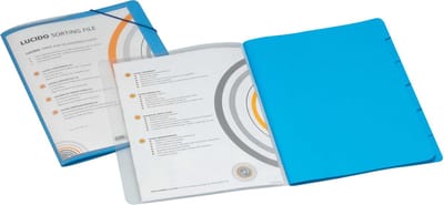 Sorteermap djois personaliseerbaar a4 6vak bl | 15 stuks