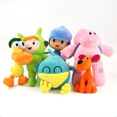 Nieuwe schattige pluche speelgoed kind ontspannen Pocoyo pluche Barto eend puppy Lula Aili olifant pop verjaardagscadeau vakantiecadeau