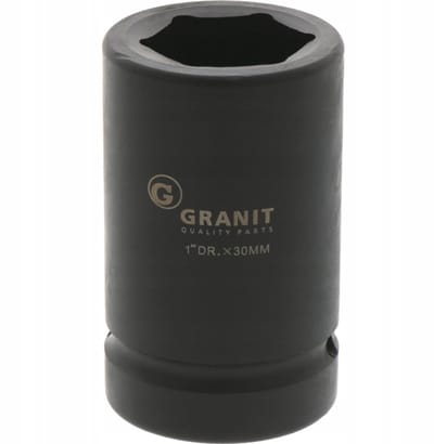 GRANIT ZWART Korte Dop 30mm 1” - Zwart