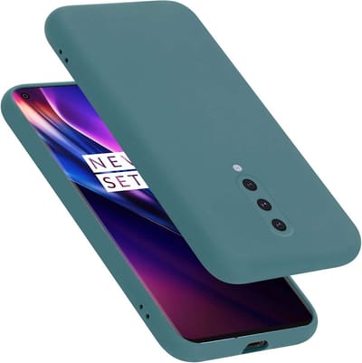 Cadorabo Hoesje geschikt voor OnePlus 8 in LIQUID GROEN - Beschermhoes gemaakt van flexibel TPU silicone Case Cover