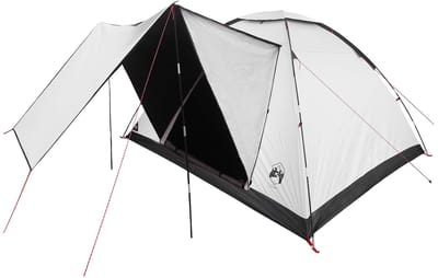 vidaXL - Kamperen - tent - 6-persoons - Wit - Blackout - Polyester - en - Staal