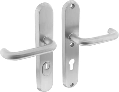 Intersteel Veiligheidsbeslag SKG*** met kerntrekbeveiliging profielcilindergat 72 mm achterdeurbeslag rvs geborsteld
