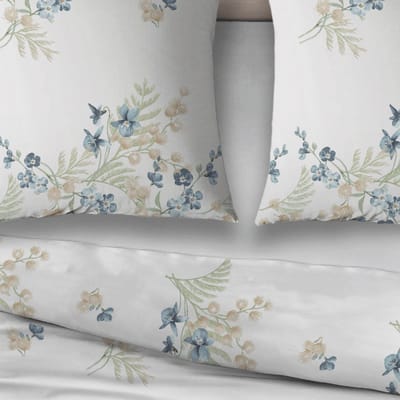 Sleepnight Dekbedovertrek Flanel Gwenny - 270 x 200/220 cm + 2 kussenslopen - [Multi,Blauw,Groen]