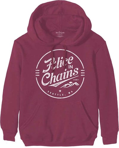 Alice In Chains - Circle Emblem Hoodie/trui - S - Rood