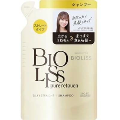 Kose - Bioliss Pure Retouch Sliky Straight Shampoo 340ml Refill