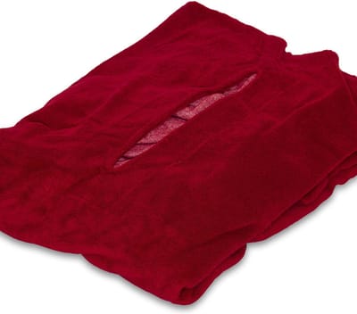 Hoeslaken massagetafel Rood - Met uitsparing | MediPreventie