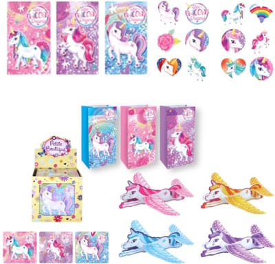 Uitdeelcadeautjes box Unicorn 50 stuks - Traktatie box - Unicorn - Pinata vulling