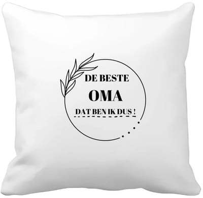 Akyol - de beste oma dat ben ik dus Kussen hoes - Oma - de beste oma - verjaardag - cadeau - kado - geschenk - 40 bij 40 cm