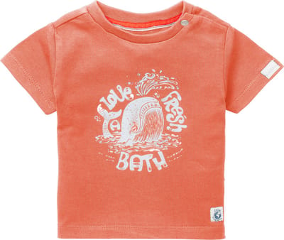 Noppies T-Shirt Korte Mouw Twisk Vermillion Orange