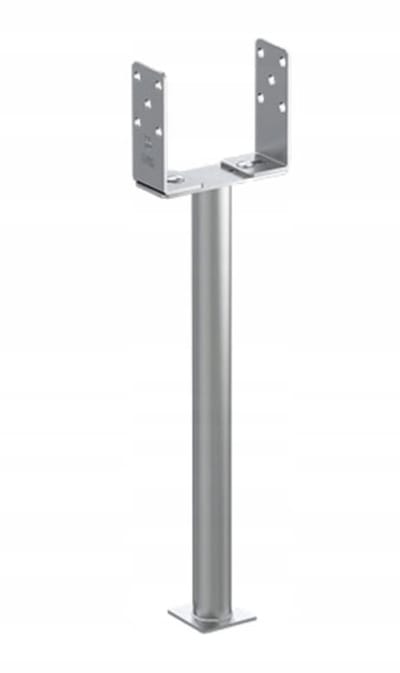 Domax - Verstelbare Paalhouder - 0-200mm - Gegalvaniseerd - Staal