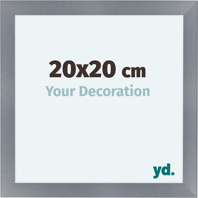 Your Decoration - Fotolijst 20x20 cm - MDF - Aluminium Geborsteld - Como