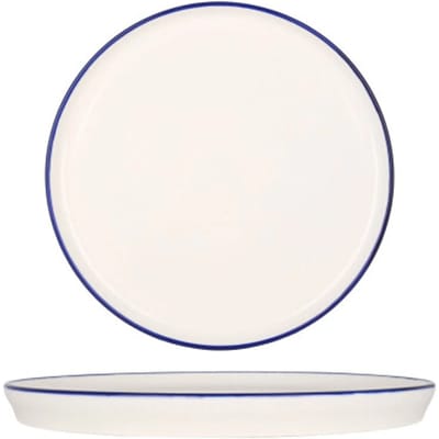 Rinart Dessertbord - Blue Edge - Porselein - 17 cm - set van 6