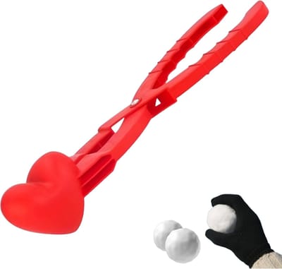 Xerolax Sneeuwbaltang - Sneeuwballenmaker - Strandspeelgoed - Zandspeelset - Strandschepje - Hart