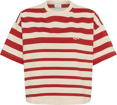 Saint Tropez PhileneSZ T-Shirt Dames T-shirt - Valiant Poppy Irregular Stripe