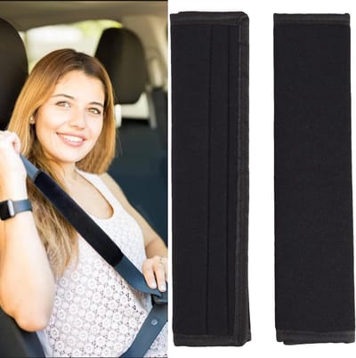 Set van 2 Zachte Autogordel Pads - Universele Schouderbescherming voor Volwassenen en Kinderen, Ideaal voor Kinderwagens en Rugzakken