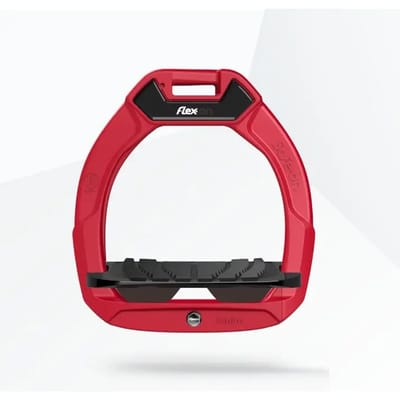 Veiligheidszuiltjes voor paardrijden Incliné Grip Rood/Zwart/Bruin kind Flex-On Safe-On