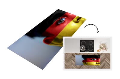 Keukenloper - Loper keuken - Vlag van Duitsland - 120x50 cm - Keukenloper vinyl