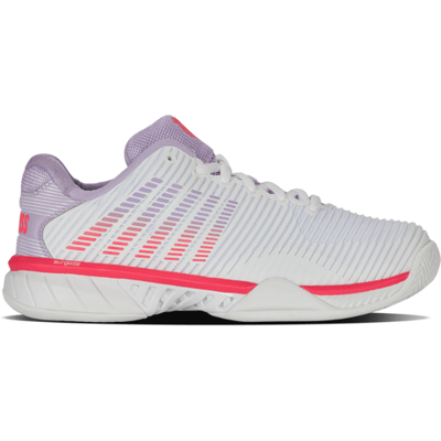 K-SWISS Tennisschoenen Hypercourt Express 2 White/orchid Petal/neon Blaze Womens 41