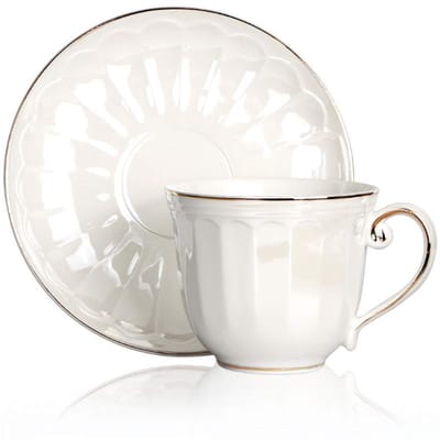 Veroni Sofia Porseleinen Kopjes & Schotels Set (2x 240ml)