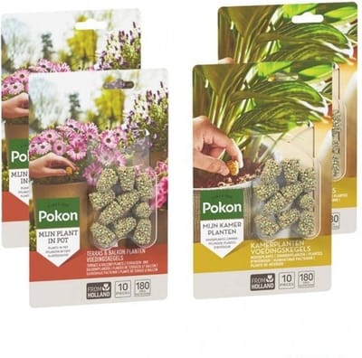 POKON VOORDEELPACK 4 X VOEDINGSKEGELS 2 SOORTEN 40 STUKS