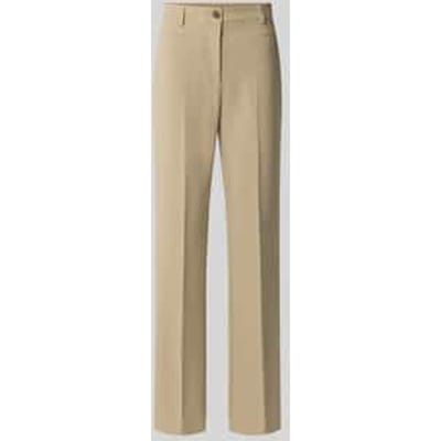 Recht broek met riemlussen model 'C_Tana'