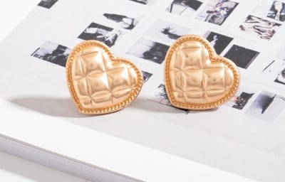 Hartjes oorbellen | goud gekleurd
