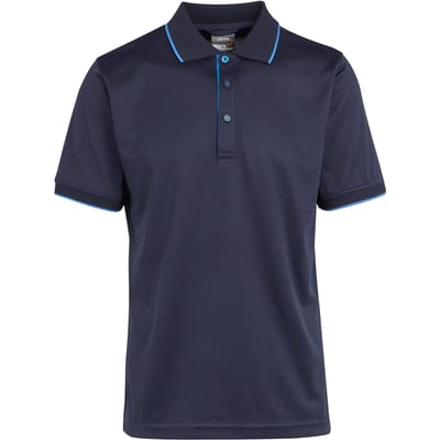 Regatta Heren Navigate Poloshirt met Korte Mouwen (Marine / Frans Blauw)
