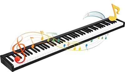 Digitale Piano met 88 Toetsen, Draagtas en Bluetooth Functies voor Beginners en Volwassenen