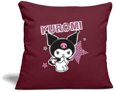 Kuromi Met Letters En Sterren In Leeuwstijl Sierkussenhoes, 45 x 45 cm