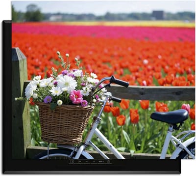 KitchenArt - Spring Ride - Inductie Beschermer - 65x52 cm - Kookplaat Beschermer - Luxe Afdekplaat Inductieplaat - Anti-slip & Oprolbaar - Beschermmat Inductiekookplaat