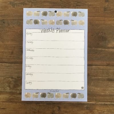 Alex Clark Weekly Planner Splendid Sheep ~ Weekplanner Schapen