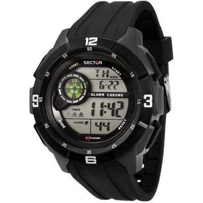 Montre Homme Sector EX-04 Bracelet Silicone Digital Quartz R3251535001 noir