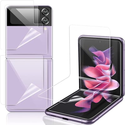 Full Screenprotector geschikt voor Samsung Galaxy Z Flip 3 - Screen Protector