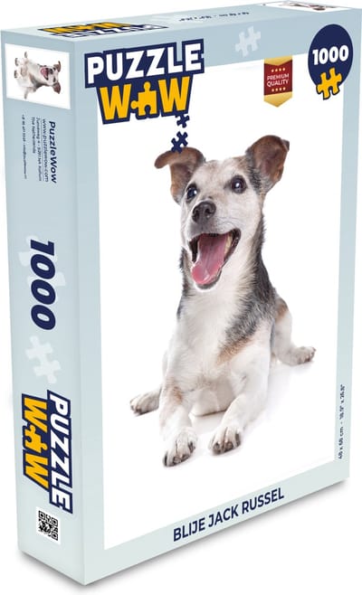 Puzzel Blije Jack Russel - Legpuzzel - Puzzel 1000 stukjes volwassenen