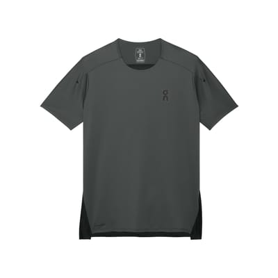 Op Prestaties Comfortabel Ademend Ronde Hals Effen Kleur Korte Mouwen T-shirt Heren Tops Eclipse-Zwart 1ME10230264 L gray