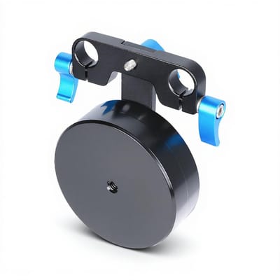 Dailygoods- Contragewicht Set 2,1 Kg - Verwijderbaar Aluminium - Universele Schoudermontage - Geschikt voor 15 Mm Staven - Draagvermogen 2 X 1 Kg - Inclusief Bevestigingscomponenten - Camera-gewicht
